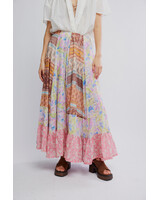 Free People Santa Eulalia Printed Maxi Skirt