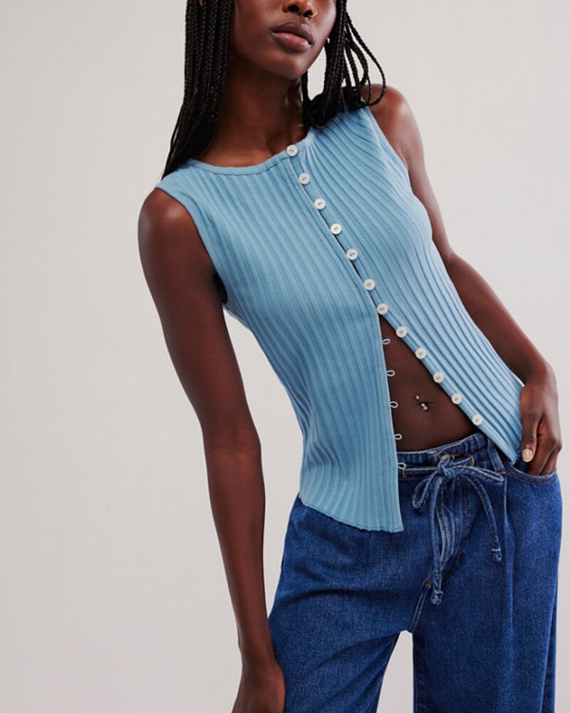 Free People Tilly Vest | Ocean