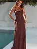 Runway The Label Ellerby Maxi Dress | Chocolate