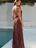 Runway The Label Ellerby Maxi Dress | Chocolate
