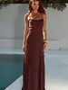 Runway The Label Ellerby Maxi Dress | Chocolate