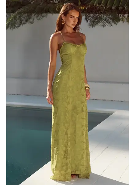 Runway The Label Ellerby Maxi Dress | Olive