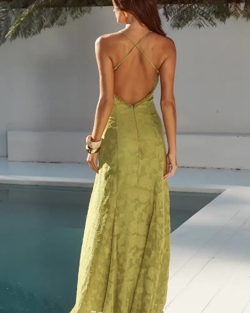 Runway The Label Ellerby Maxi Dress | Olive