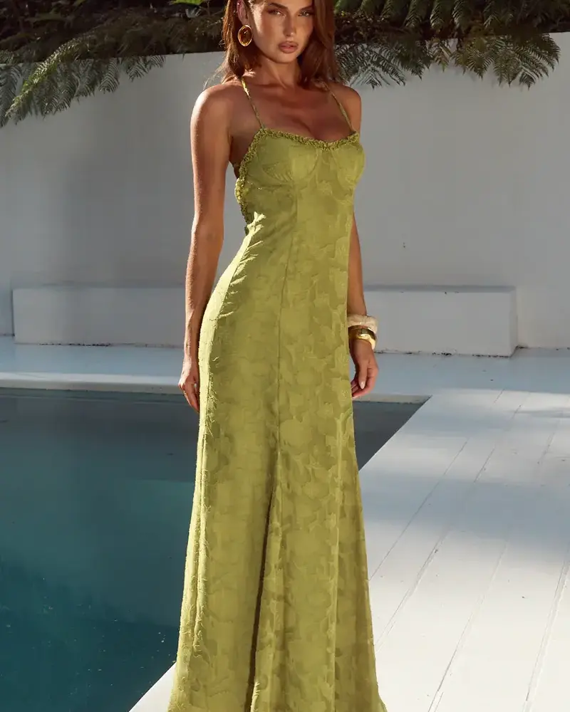 Runway The Label Ellerby Maxi Dress | Olive