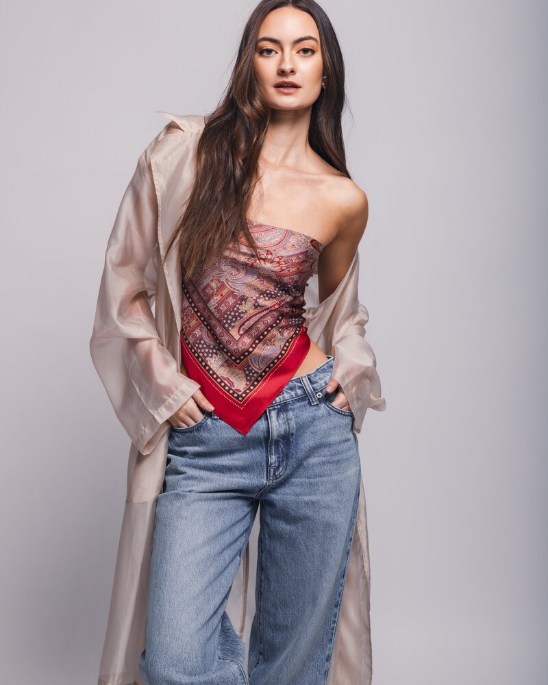 Palm Palm Anna Silk Scarf