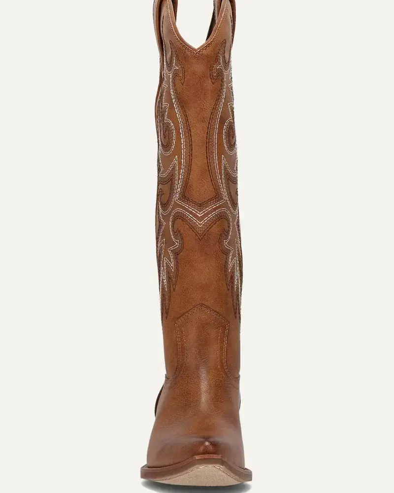 Frye and Co. Irlene Tall Deco Stitch Boots | Caramel