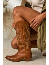 Frye and Co. Irlene Tall Deco Stitch Boots | Caramel