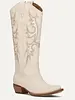 Frye and Co. Irlene Tall Deco Stitch Boots | Off White
