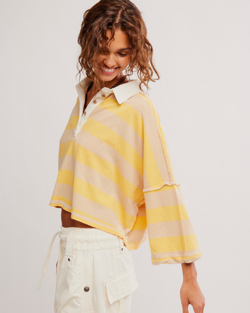 Free People Auggie Tee | Oat Latte