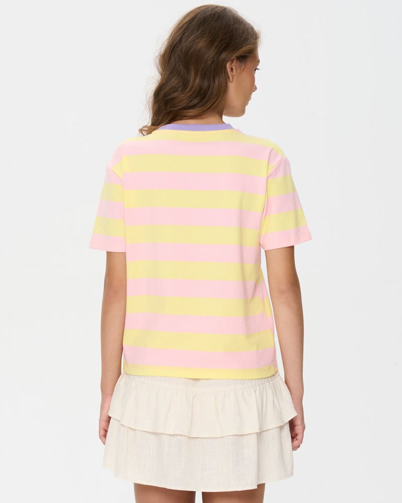 Laci Tee | Yellow Stripe