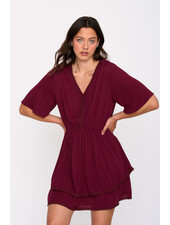 Lottie Dress | Burgundy