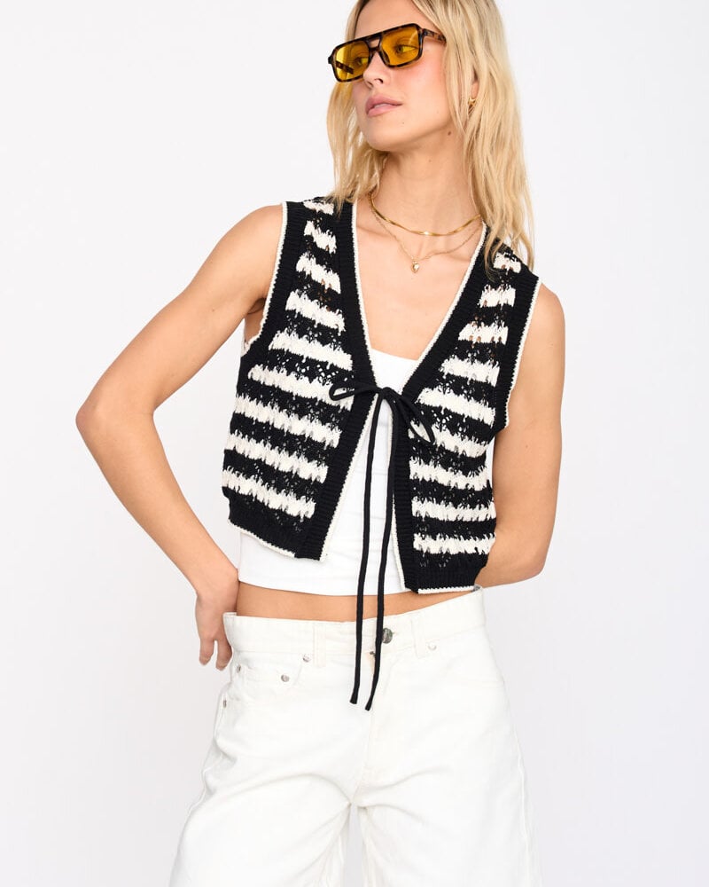 Cordi Tie Top | Black