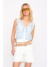 Cordi Tie Top | Blue