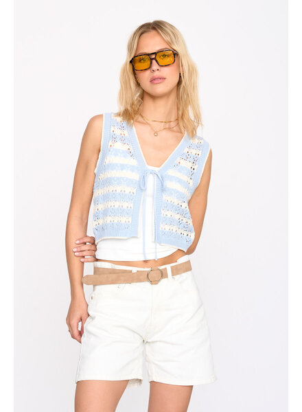 Cordi Tie Top | Blue