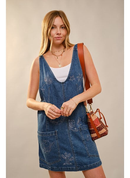 Western Embroidered Skirtall