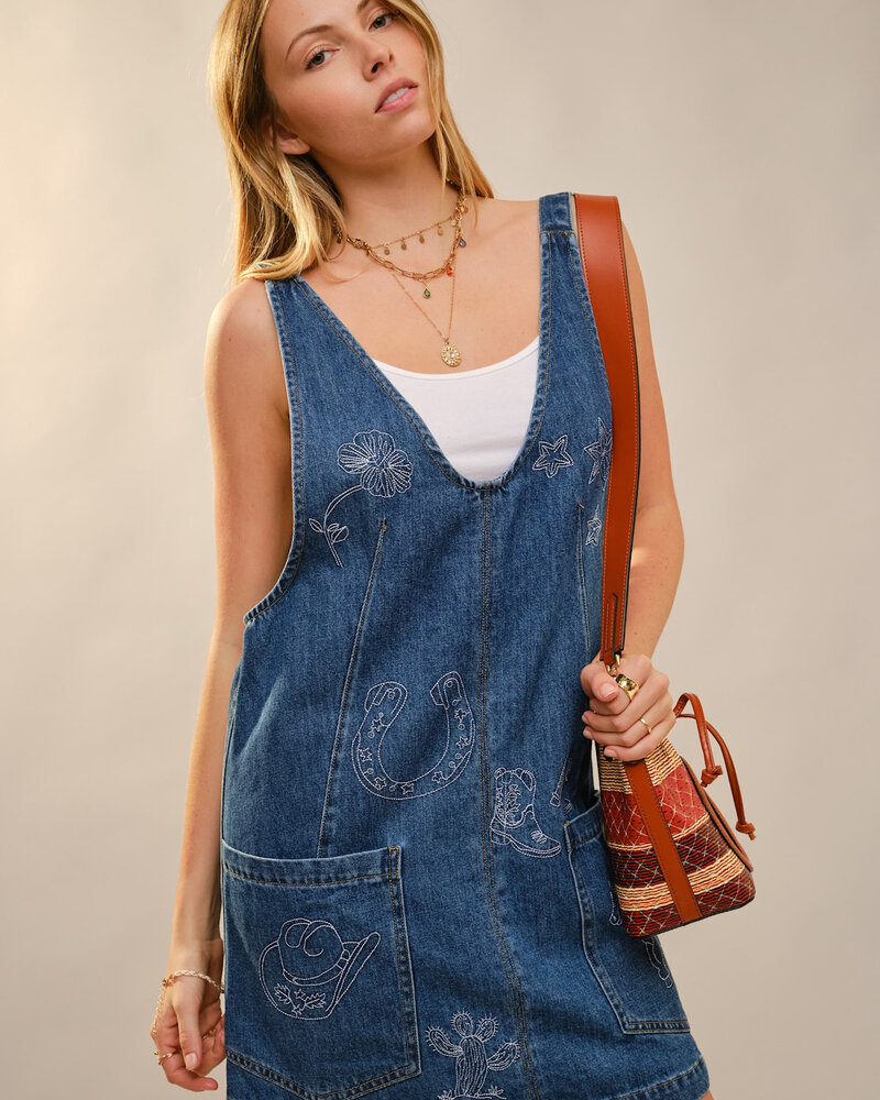 Western Embroidered Skirtall