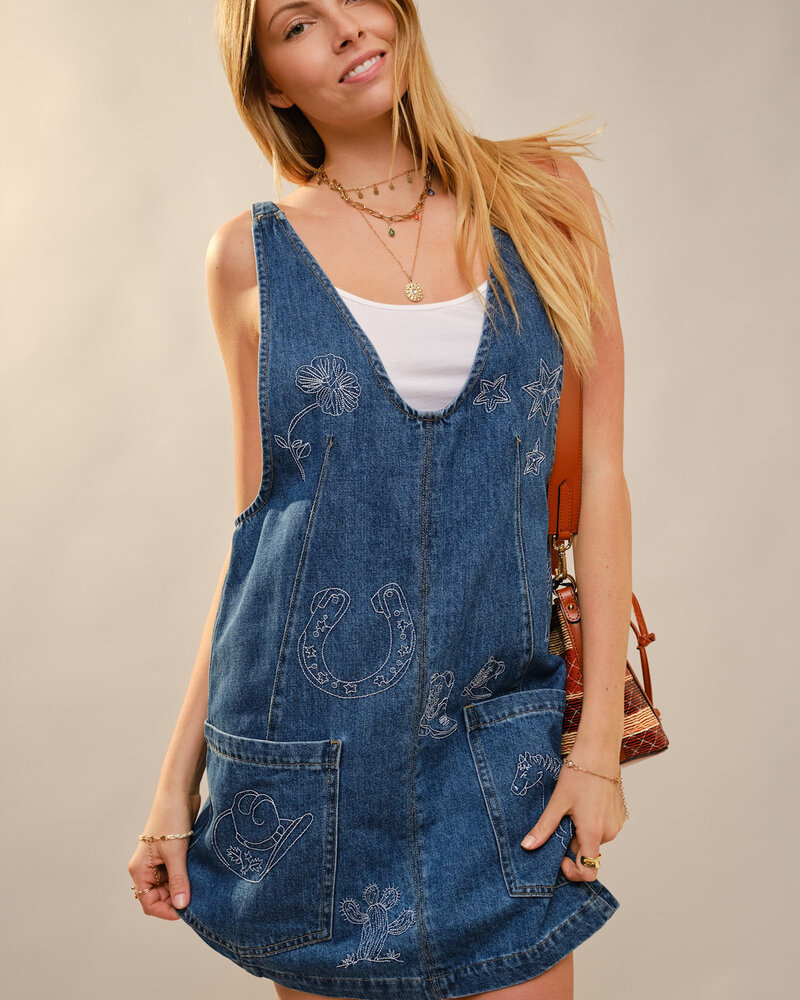 Western Embroidered Skirtall