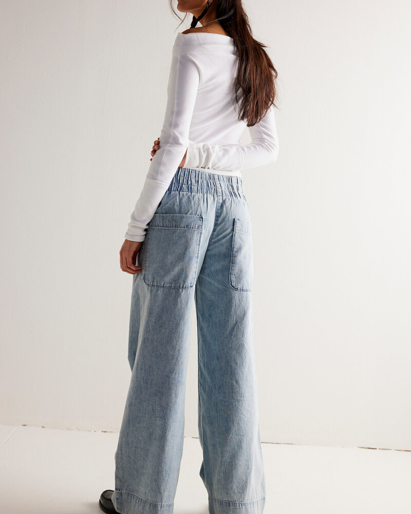 Free People Breezy Denim Pull-On Jeans | Dusk