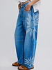 Free People Good Luck Printed Barrel Jeans | Sun Fade