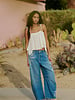 Free People Good Luck Printed Barrel Jeans | Sun Fade