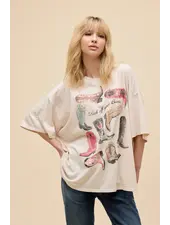 Kick Off Your Boots OS Tee | Dirty White