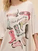 Kick Off Your Boots OS Tee | Dirty White