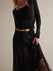 Free People Nice To Meet You Maxi Slip Skirt