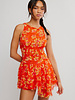 Free People Raven Printed Mini Dress | Red