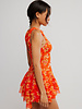 Free People Raven Printed Mini Dress | Red