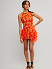 Free People Raven Printed Mini Dress | Red