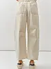 Tootsie Embroidered Barrel Jean | Beige