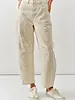 Tootsie Embroidered Barrel Jean | Beige