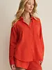 Z Supply The Perfect Airy Gauze Button Up | Red