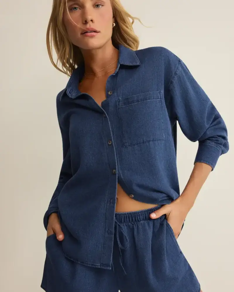 Z Supply The Perfect Twill Button Up
