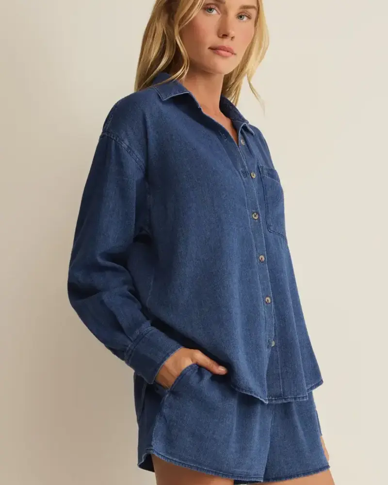 Z Supply The Perfect Twill Button Up
