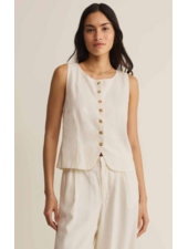 Z Supply Roman Linen Vest | Cloud