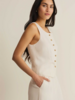 Z Supply Roman Linen Vest | Cloud