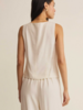 Z Supply Roman Linen Vest | Cloud