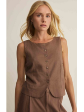 Z Supply Roman Linen Vest | Palos