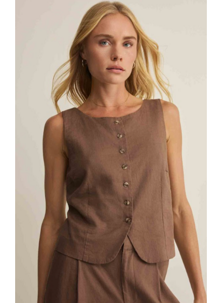 Z Supply Roman Linen Vest | Palos