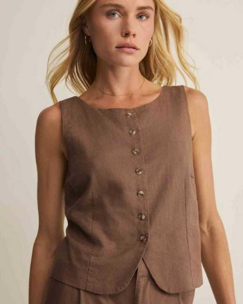 Z Supply Roman Linen Vest | Palos