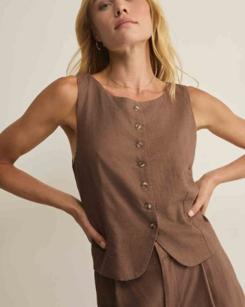 Z Supply Roman Linen Vest | Palos