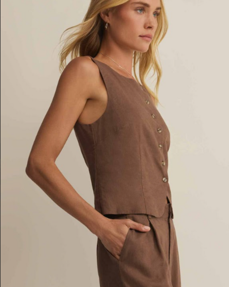 Z Supply Roman Linen Vest | Palos