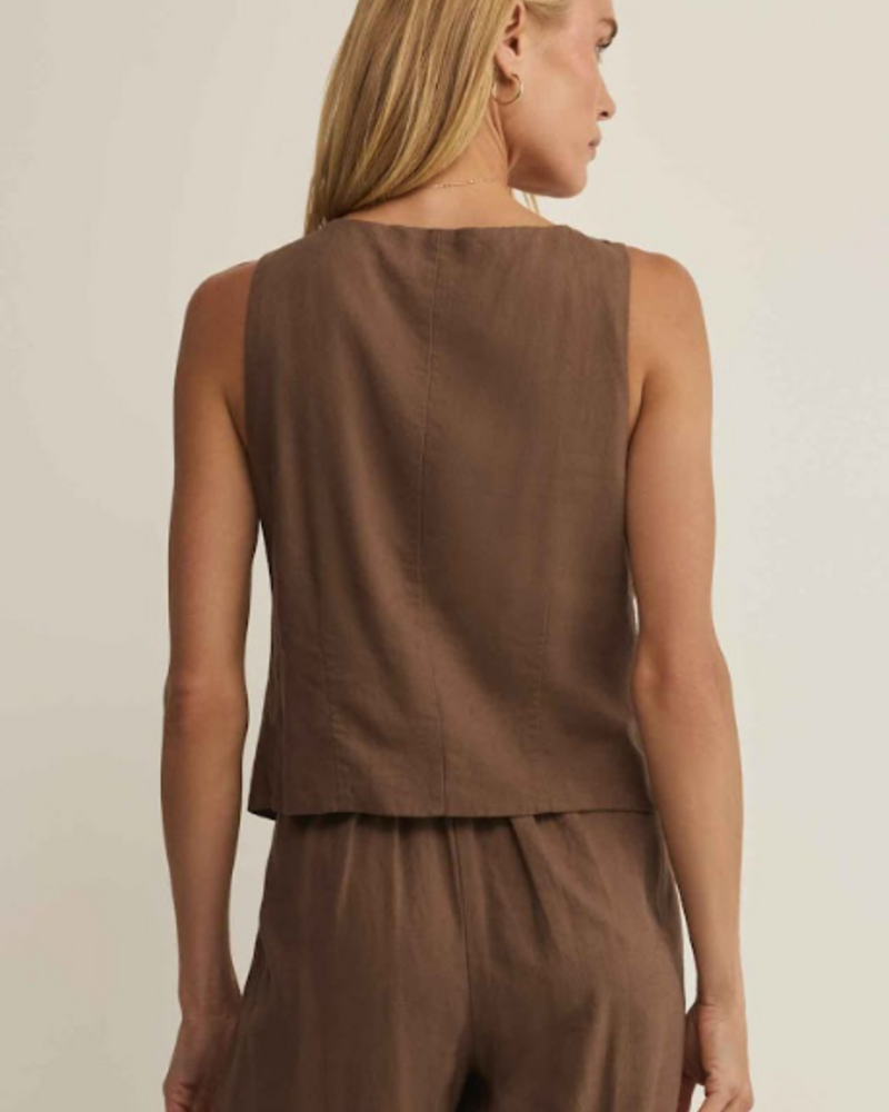 Z Supply Roman Linen Vest | Palos