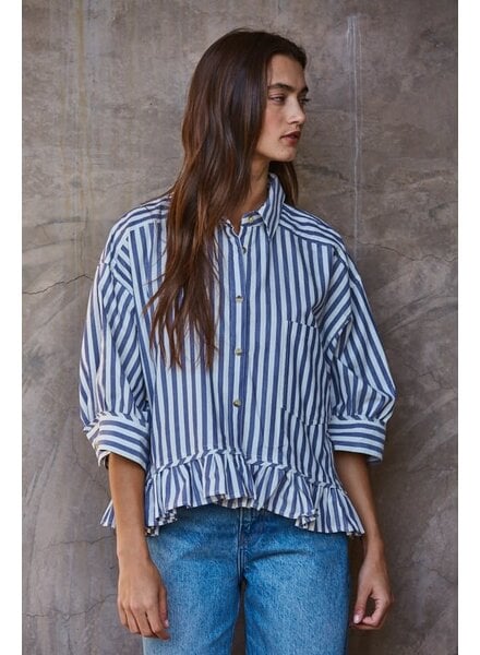 Kensington Shirt Top | Blue
