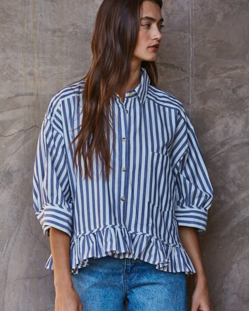 Kensington Shirt Top | Blue