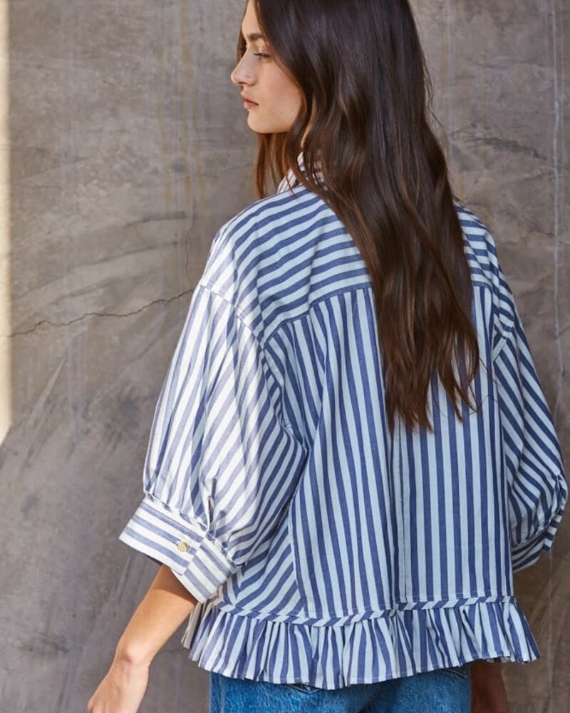 Kensington Shirt Top | Blue