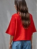 Tobi Knit Cardigan Top | Red