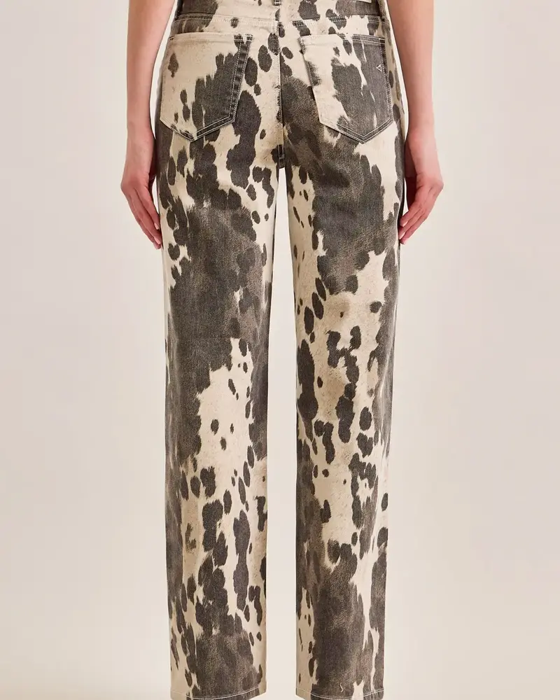 Ella Classic Straight | Cow Print