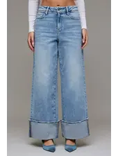 Nori High Rise Cuffed Super Wide Leg
